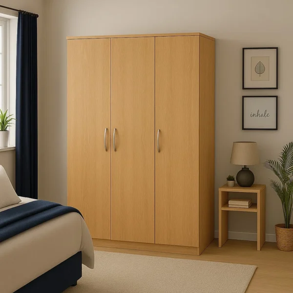 UK Made Cambridge 3 Door Wooden Wardrobe – Stylish Storage