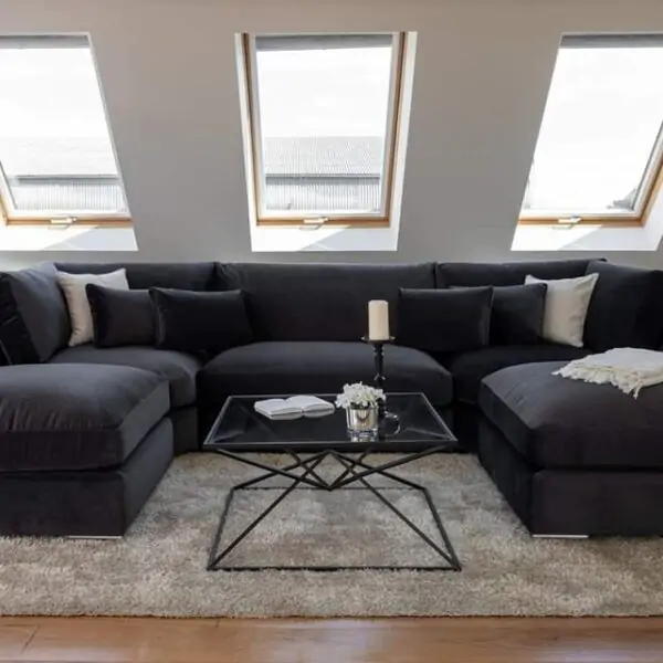 UK Dylan Modern U-Shape Sofa – Roomy & Relaxing