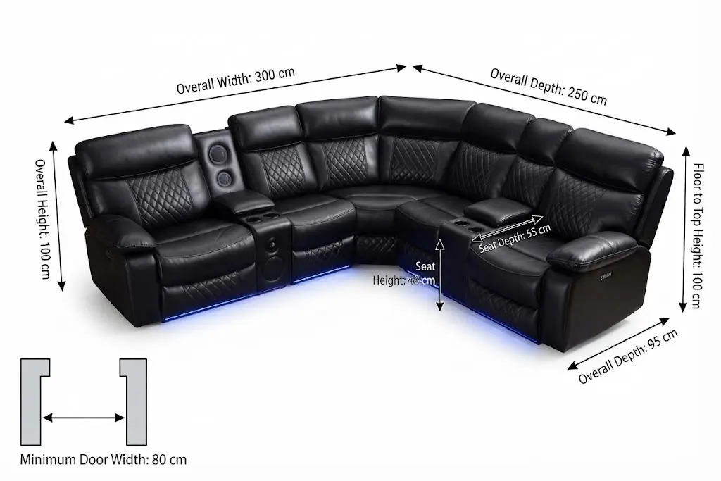 electric recliner corner