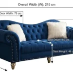 elegance 3 seater dimension