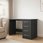 UK Made Wooden Study Desk with 4 Drawers – Solid & Stylish