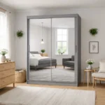 2 Door White Sliding Wardrobe | UK-Made Stylish Quality