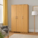 3 Door Wardrobe with Hanging & Shelves – UK Made