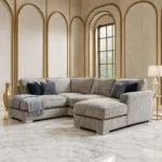 Cartlon U-Shape Velvet Sofa – UK-Made, Multi-Colour Luxury