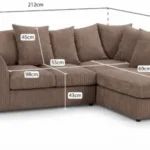 Dylan L Shape Sofa Dimensions