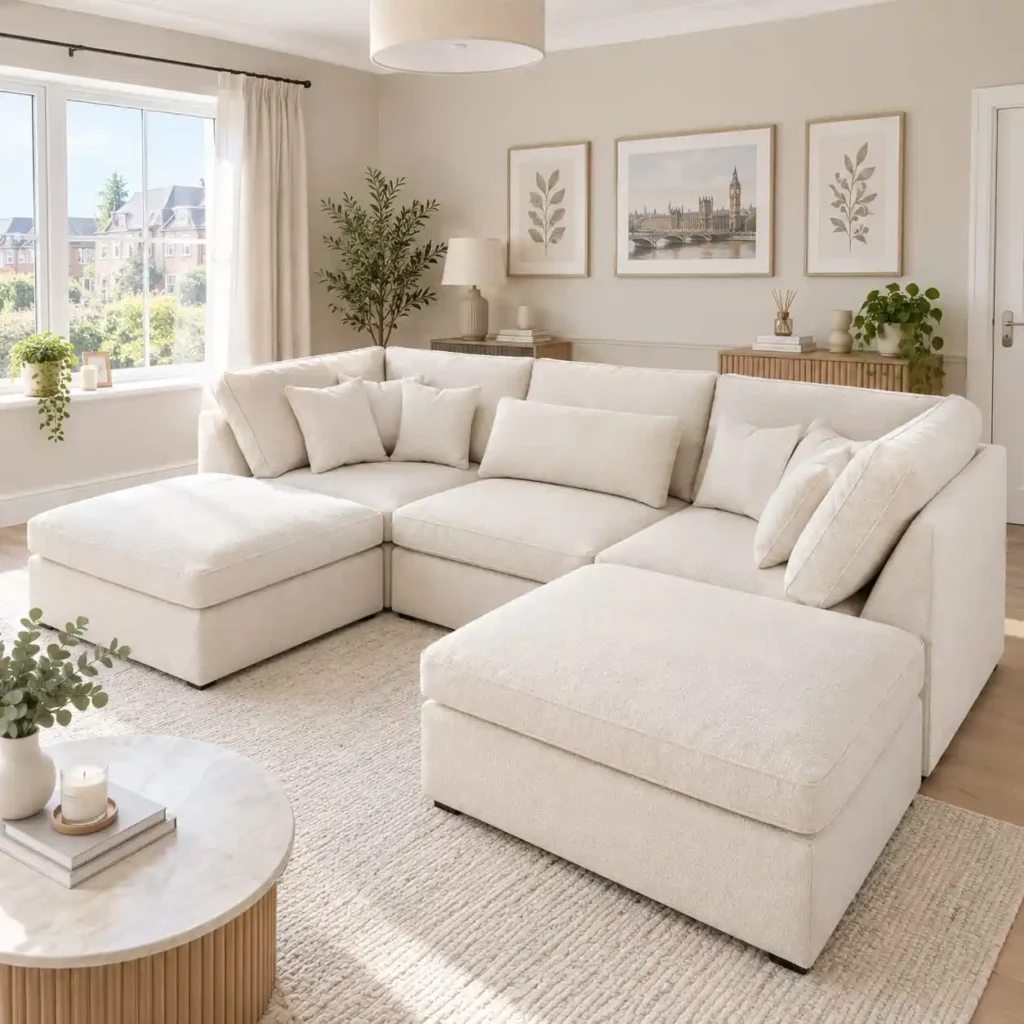 Dylan U Shape Sofa in Room Setup
