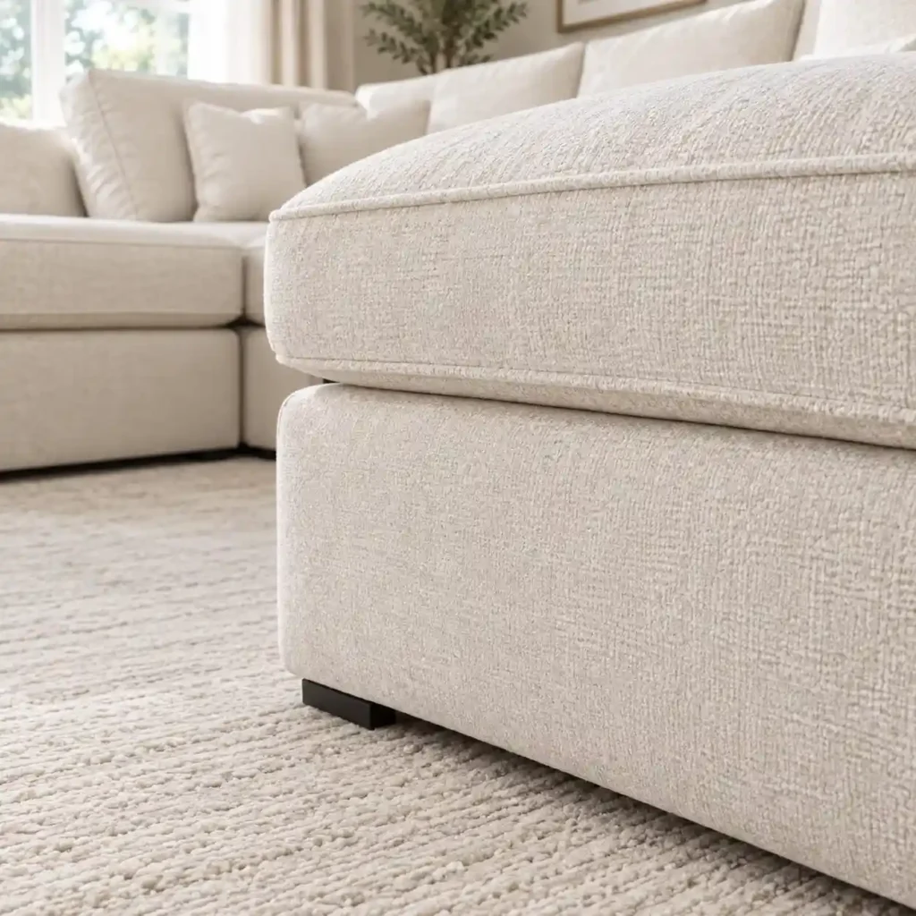 Dylan U Shape Sofa in Room Setup - Leg Closeup