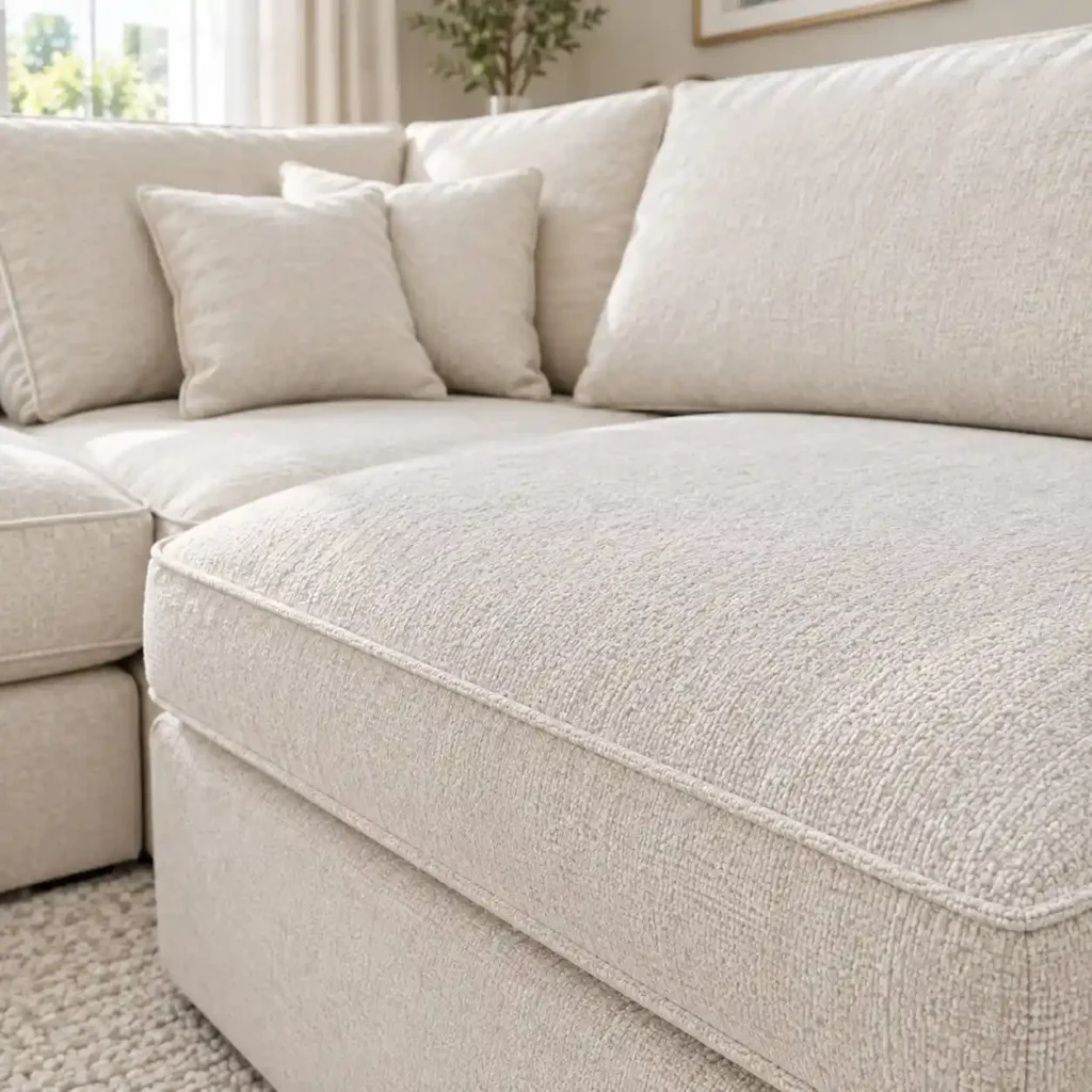 Dylan U Shape Sofa in Room Setup - Seat Closeup
