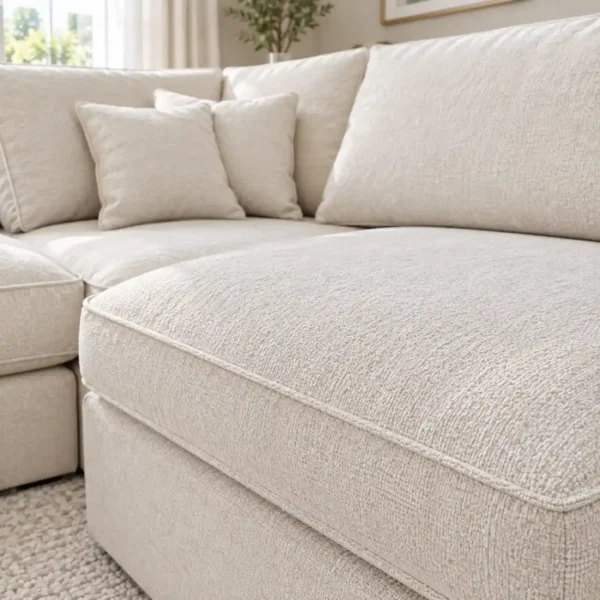 Dylan U Shape Sofa in Room Setup - Seat Closeup