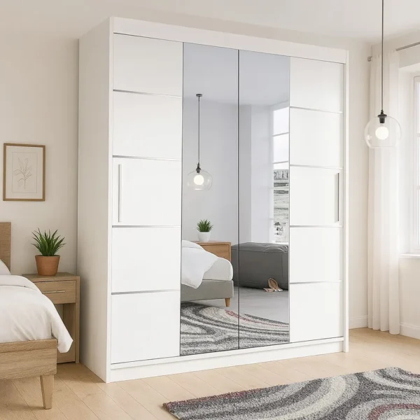 Oslo 2 Door Sliding Mirror Wardrobe | Stunning UK-Made