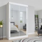 2 Door White Sliding Wardrobe | UK-Made Stylish Quality