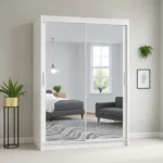 2 Door White Sliding Wardrobe | UK-Made Stylish Quality