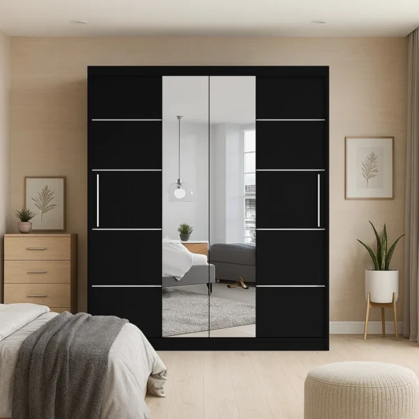 Oslo 2 Door Sliding Mirror Wardrobe | Stunning UK-Made