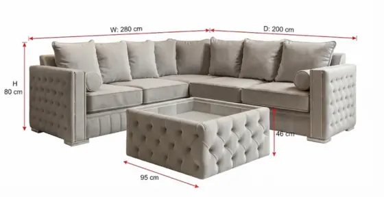 Regalia Corner Sofa with Footstool - UK Made - climax-furniture