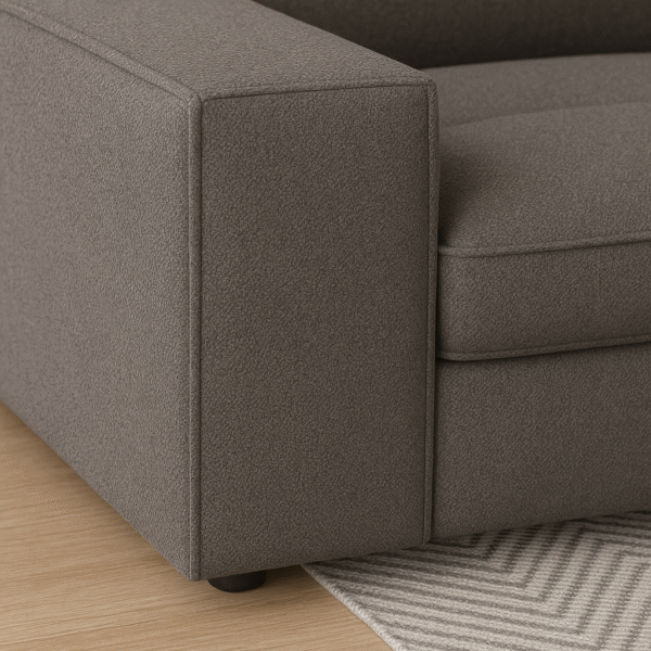 Sloane L-Shape 4 Seater Sofa Fabric closeup – UK Made Luxury Comfort