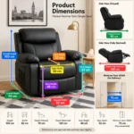 ultimate recliner armchair dimension