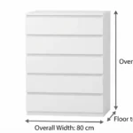 5 seater chest of drawer