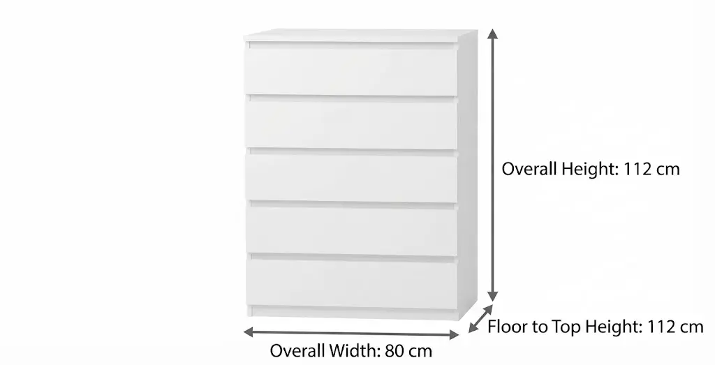 5 seater chest of drawer