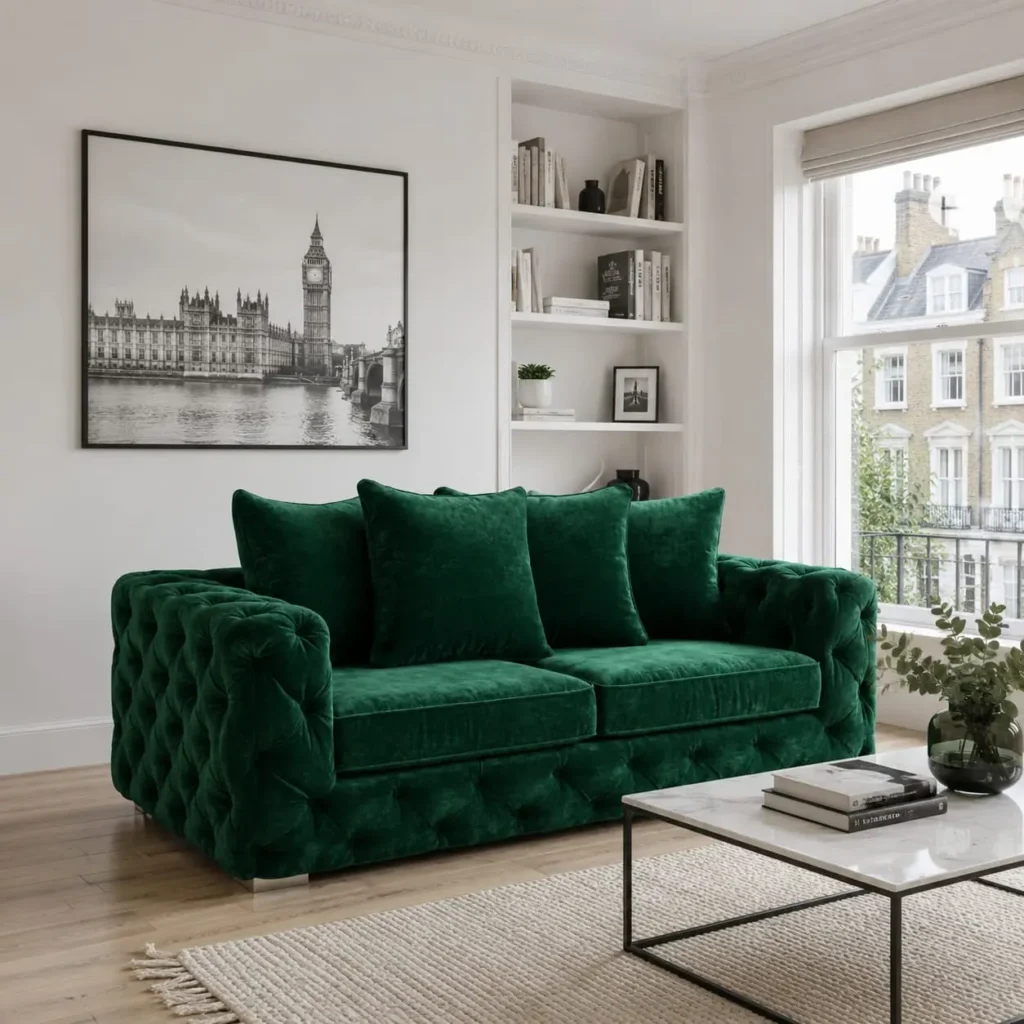 Ashton 3 Seater Velvet Sofa