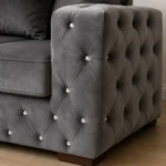 Ashton 3+2 Seater Velvet Sofa Set - Arm Closeup