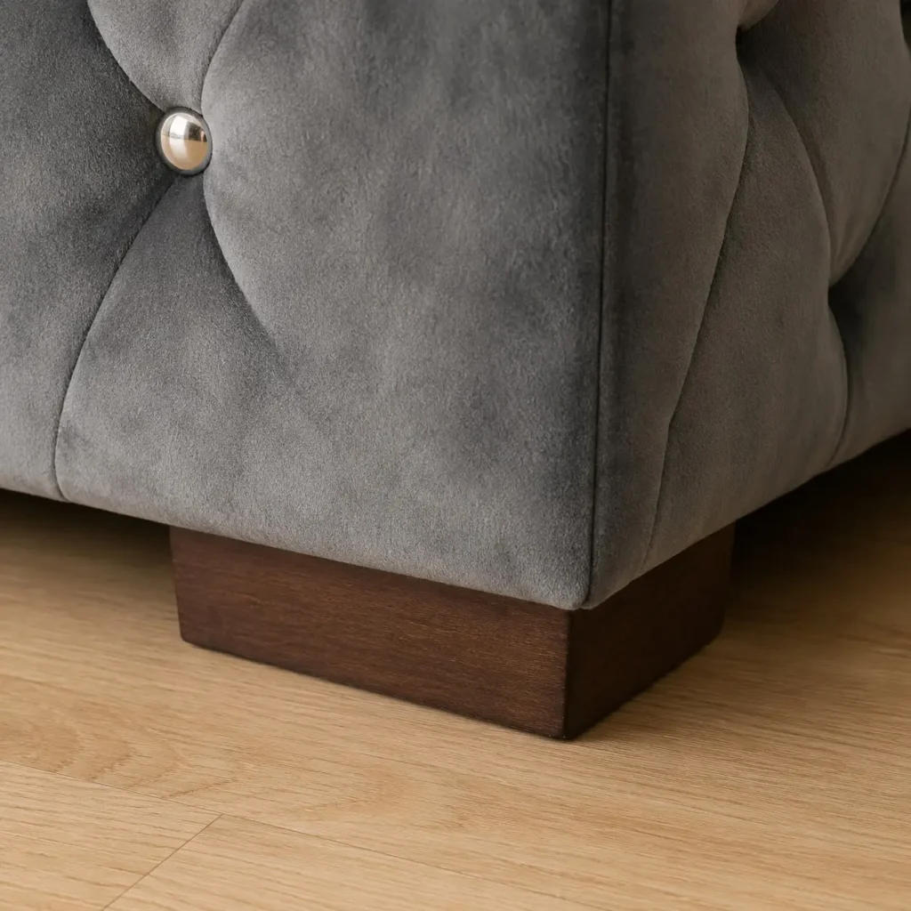 Ashton 3+2 Seater Velvet Sofa Set - Legs Closeup