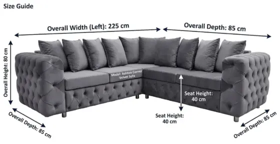 Ashton Corner Velvet Sofa -climax-furniture