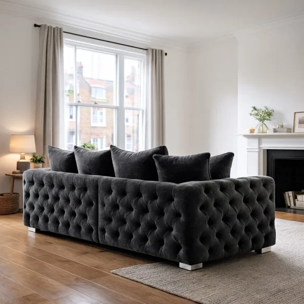 Ashton Velvet 3 Seater Sofa – UK Made