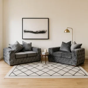 Ashton 3+2 Seater Velvet Sofa Set