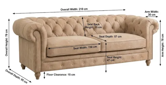 Authentic Leather Chesterfield Sofas 2-Seater London Sales - climax-furniture