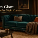 Bonfire Night Glow in an Emerald Lounge - Climax Furniture