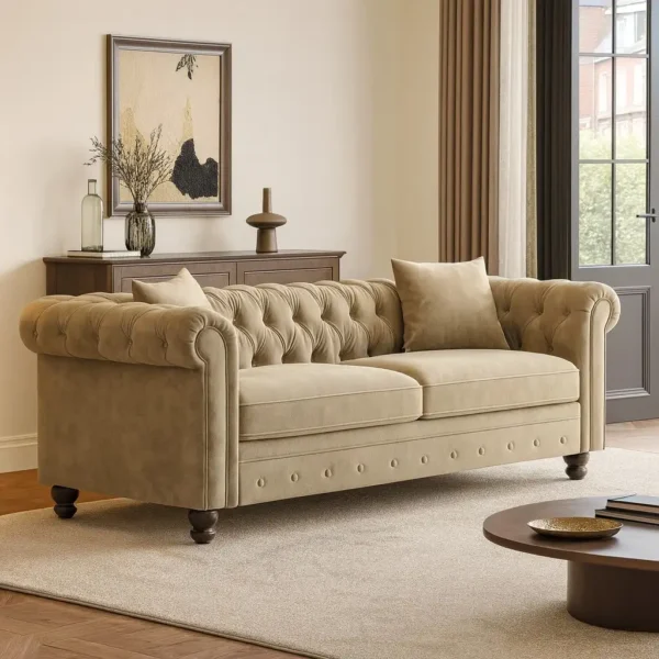 Chesterfield 3 Seater Sofa – Elegant & Timeless, UK Made