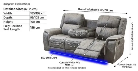 Electric Recliner 2 Seater Sofa-climax-furniture