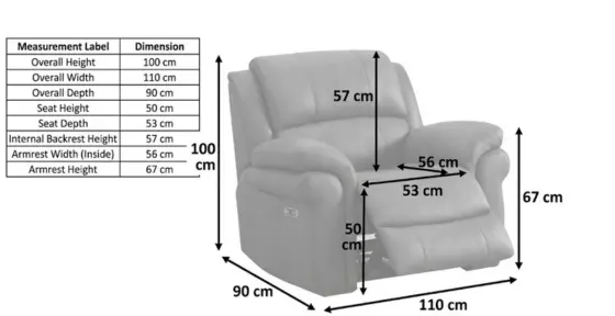 Electric Recliner Armchair Sofa-climax-furniture