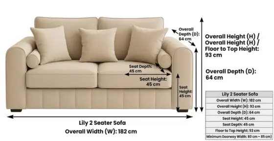 Lilly 2 Seater Sofa-climax-furniture
