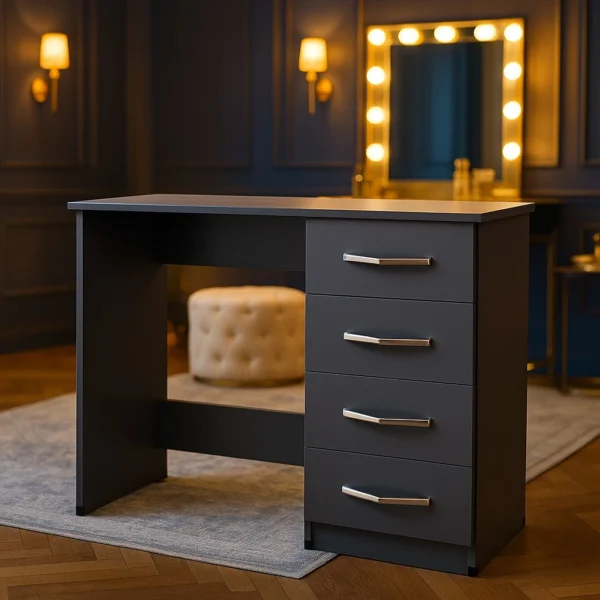 Modern 4-drawer UK made vanity desk