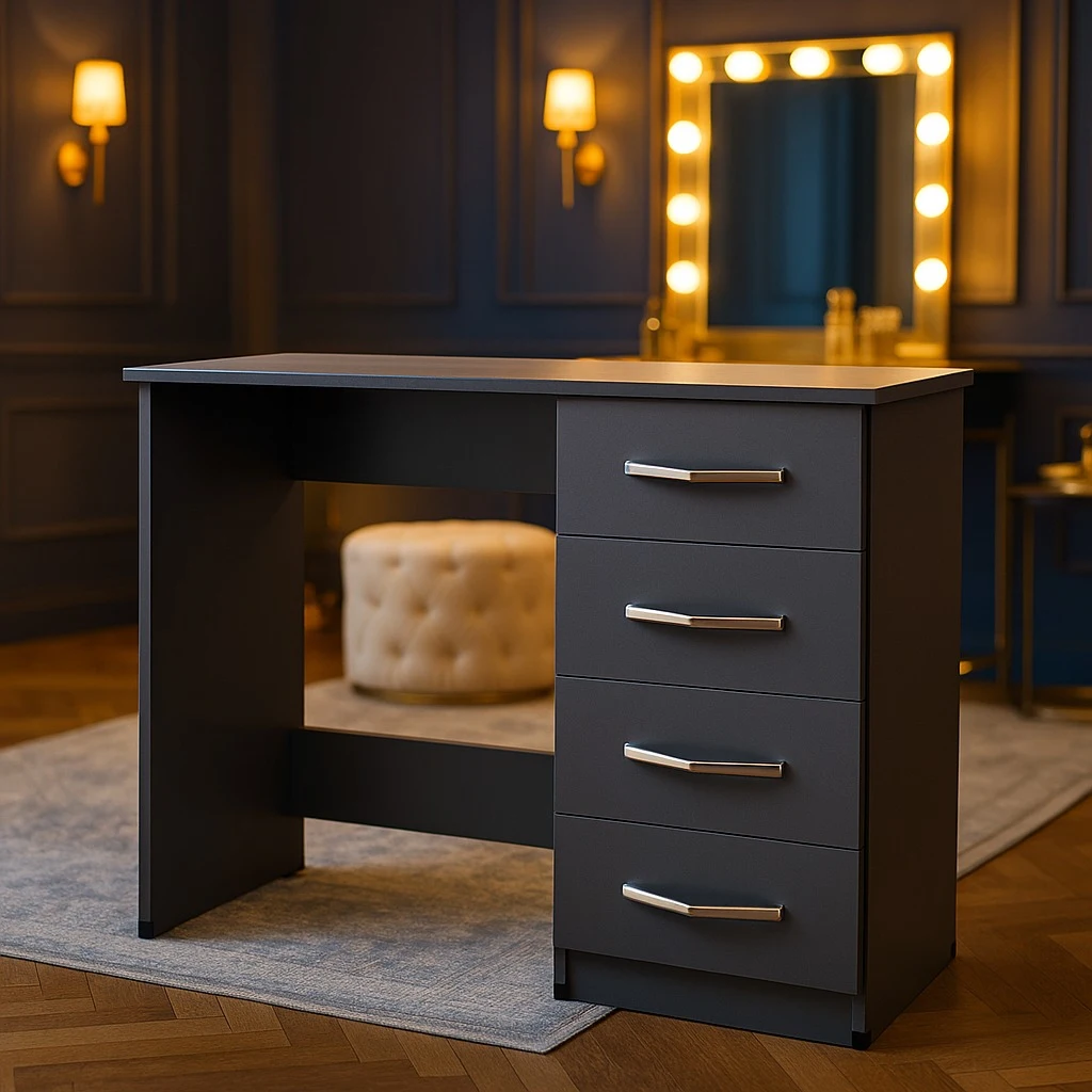 Modern 4-drawer UK made vanity desk