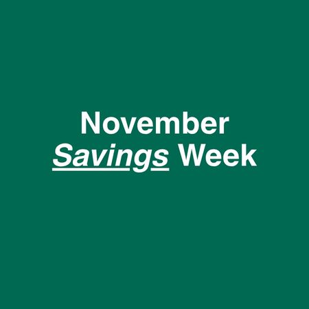 November savings week offer image
