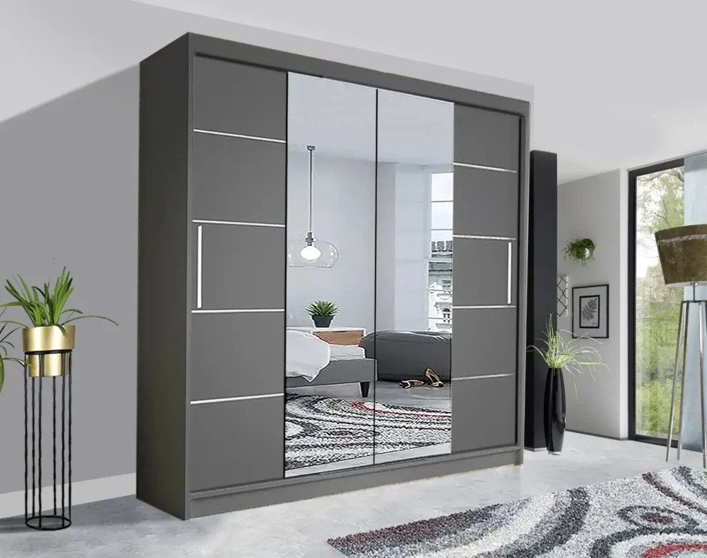 Oslo Sliding Mirror Wardrobe | Stylish Storage Solution UK