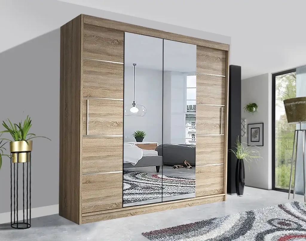 Oslo Sliding Mirror Wardrobe | Stylish Storage Solution UK