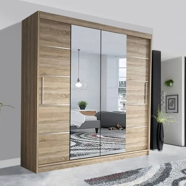 Oslo Sliding Mirror Wardrobe | Stylish Storage Solution UK