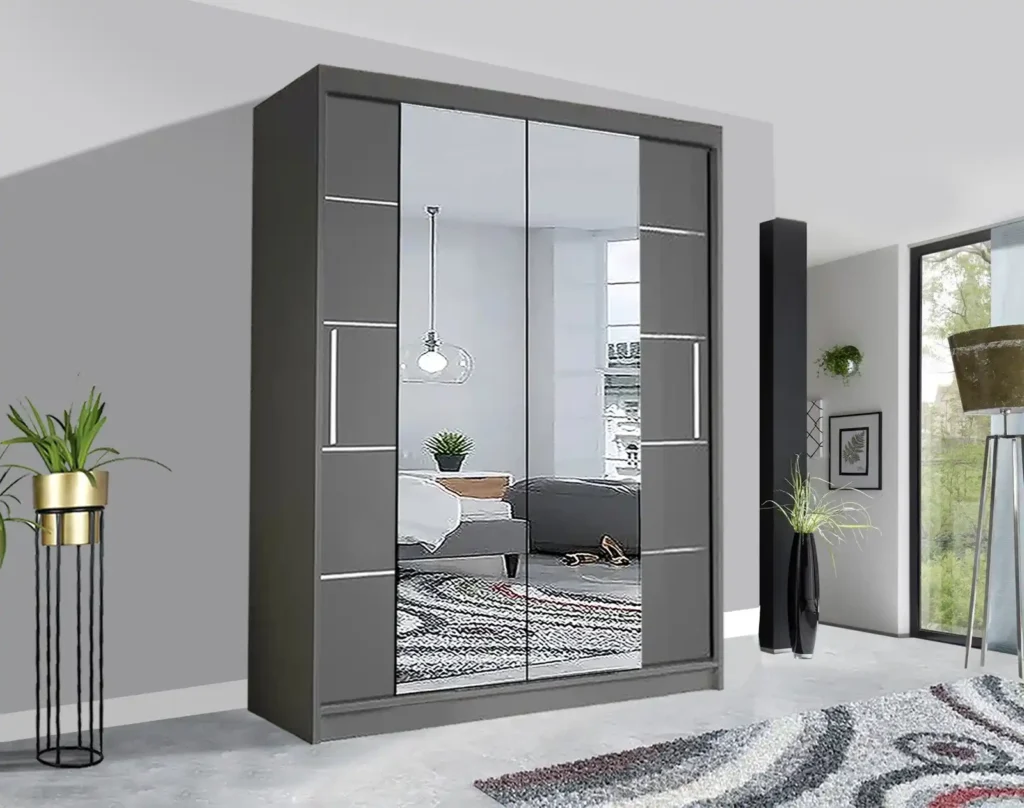 Oslo Sliding Mirror Wardrobe | Stylish Storage Solution UK