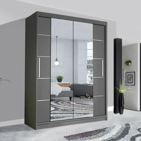 Oslo Sliding Mirror Wardrobe | Stylish Storage Solution UK