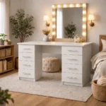 Modern 8-drawer UK made in white