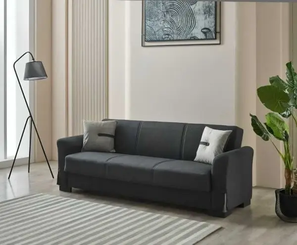 Modern Sleek Black Sofa Bed | Luxury Comfort & Smart Living – UK Made