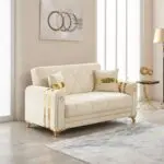 Cozy Cream Sofa Bed | UK-Made Fabric Sleeper Couch | Ultimate Comfort