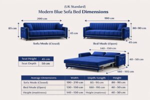 Luxury 3 Seater Sofa Bed | Ultimate Comfort & Space-Saving Design – UK Made