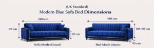 Luxury 3 Seater Sofa Bed | Ultimate Comfort & Space-Saving Design – UK Made