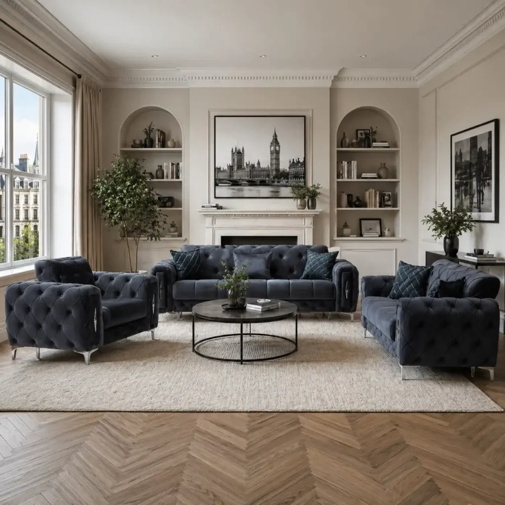 Lord Emerald Velvet Sofa | The Classic Chesterfield - UK