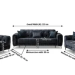 lord emerald velvet sofa
