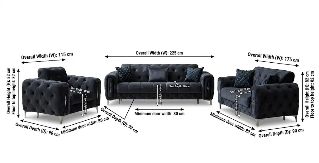 lord emerald velvet sofa